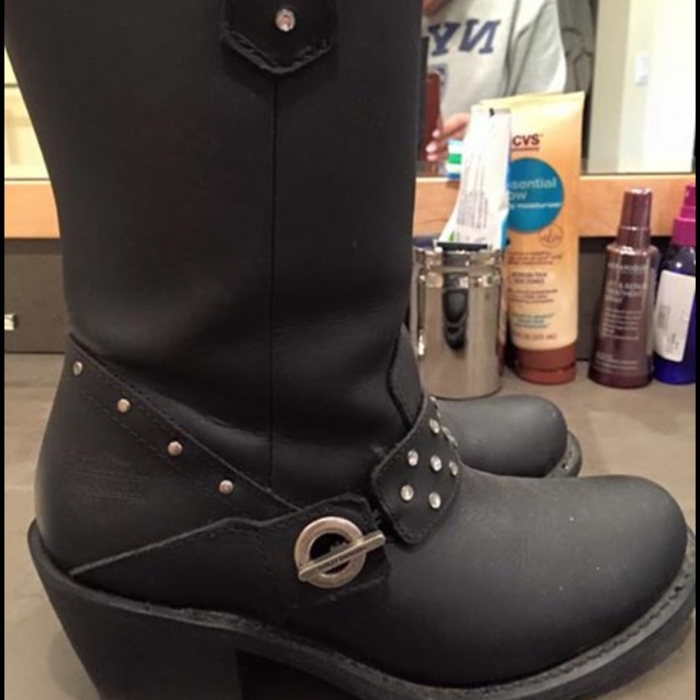 Leather Harley Davidson boots